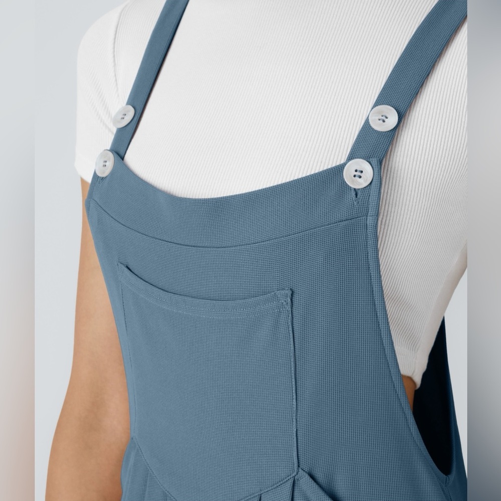 Halara casual waffle overalls NWT - Picture 4 of 9